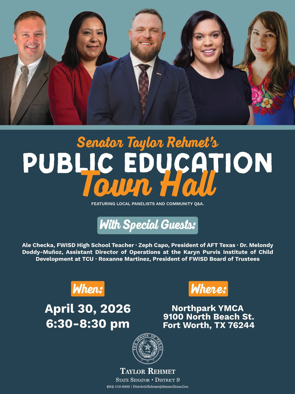 Taylor Rehmet Town Hall