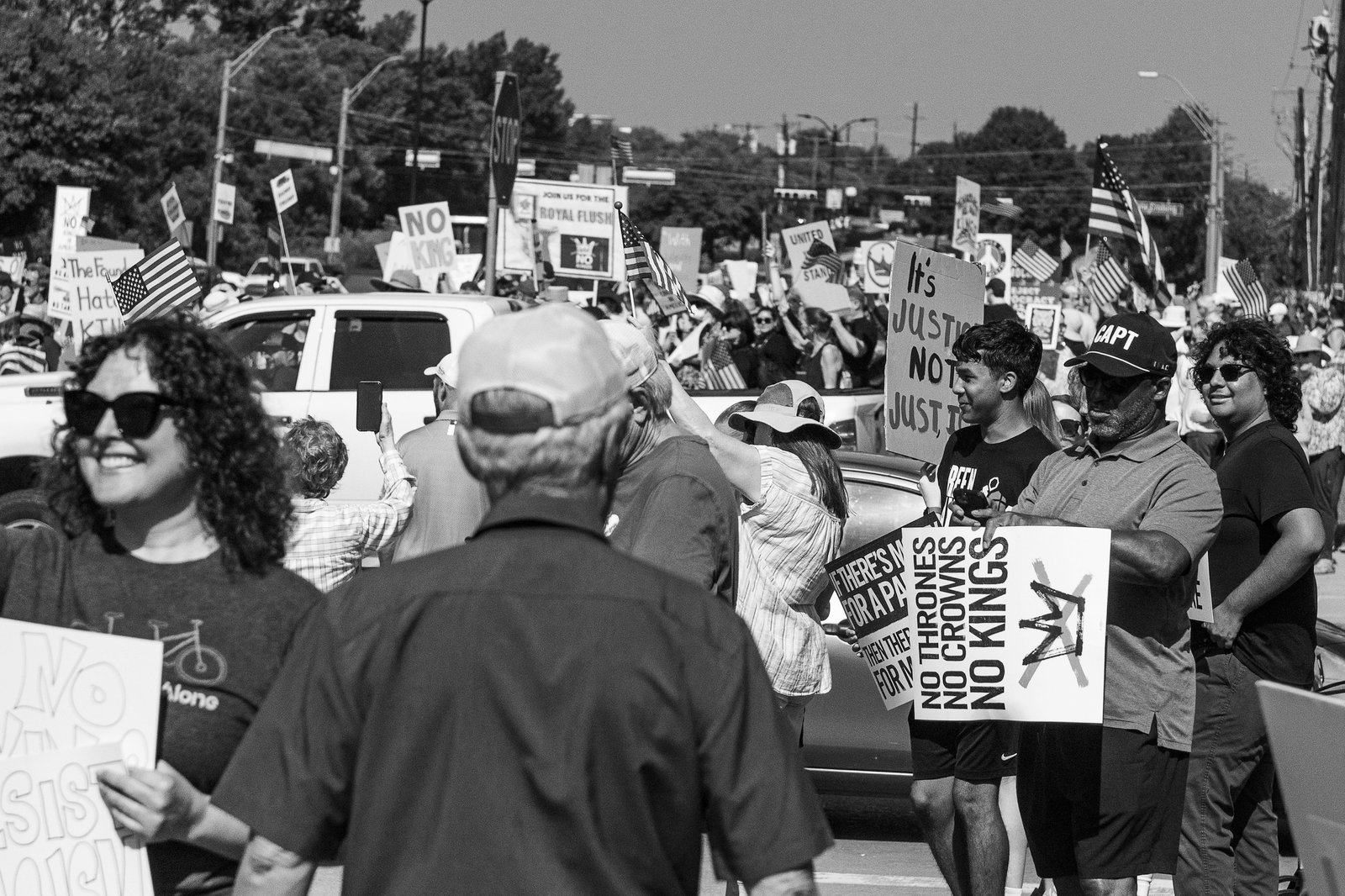 No Kings Protest McKinney, TX 6/14/2025